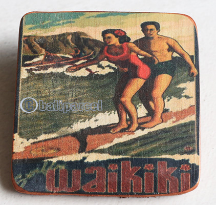 Wooden Art Print Coaster, The Original Photo Can Be Printed To The Wood, If Any Custom Photos We Can Print It, Is Made From Albesia Wood