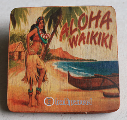 Wooden Art Print Coaster, The Original Photo Can Be Printed To The Wood, If Any Custom Photos We Can Print It, Is Made From Albesia Wood
