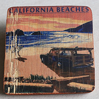 Wooden Art Print Coaster, The Original Photo Can Be Printed To The Wood, If Any Custom Photos We Can Print It, Is Made From Albesia Wood