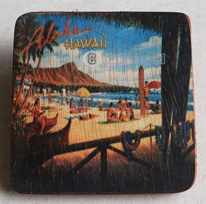 Wooden Art Print Coaster, The Original Photo Can Be Printed To The Wood, If Any Custom Photos We Can Print It, Is Made From Albesia Wood