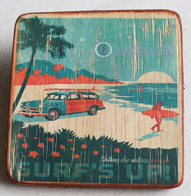 Wooden Art Print Coaster, The Original Photo Can Be Printed To The Wood, If Any Custom Photos We Can Print It, Is Made From Albesia Wood