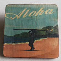 Wooden Art Print Coaster, The Original Photo Can Be Printed To The Wood, If Any Custom Photos We Can Print It, Is Made From Albesia Wood