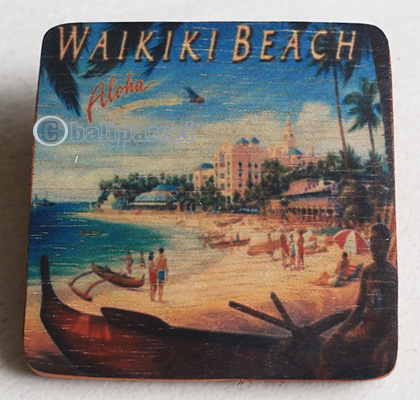 Wooden Art Print Coaster, The Original Photo Can Be Printed To The Wood, If Any Custom Photos We Can Print It, Is Made From Albesia Wood