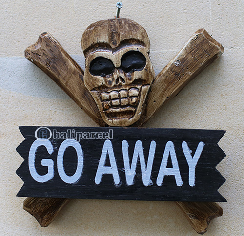 Pirate Skull, Handmade From Albesia Wood