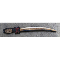 Sword Skull, Handmade From Albesia Wood