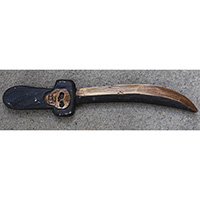 Sword Skull, Handmade From Albesia Wood