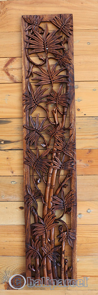 Wooden Wallhanging, Handmade From Suar Wood With Brown Polished