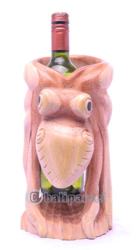 Wooden Octopus Holder, Handmade From Suar Wood