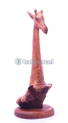 Wooden Giraffe With Parasite Wood