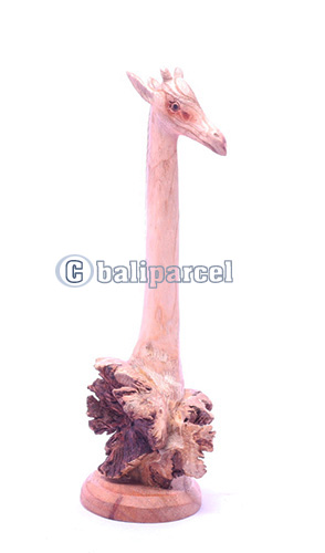 Wooden Giraffe With Parasite Wood