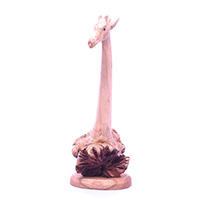 Wooden Giraffe With Parasite Wood