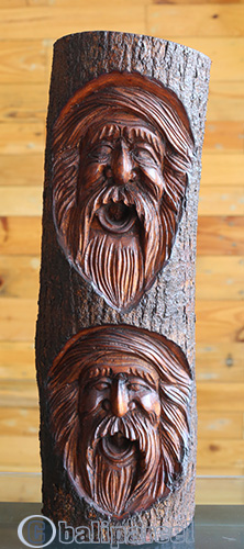 Wooden Mask Hand Carved From Jempinis Wood