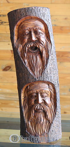 Wooden Mask Hand Carved From Jempinis Wood