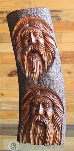 Wooden Mask Hand Carved From Jempinis Wood