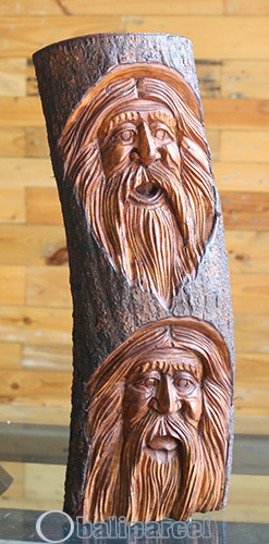 Wooden Mask Hand Carved From Jempinis Wood