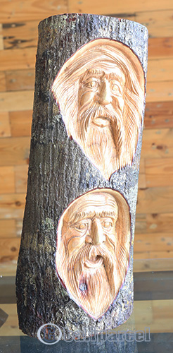 Wooden Mask Hand Carved From Jempinis Wood