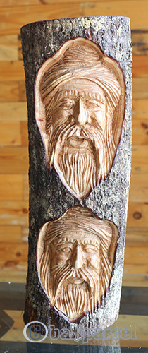 Wooden Mask Hand Carved From Jempinis Wood