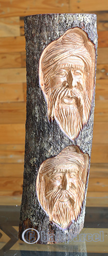 Wooden Mask Hand Carved From Jempinis Wood