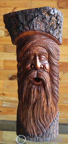 Wooden Mask Hand Carved From Jempinis Wood