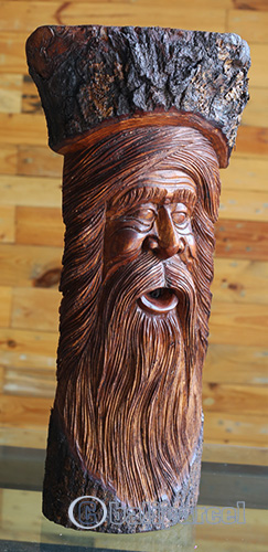 Wooden Mask Hand Carved From Jempinis Wood