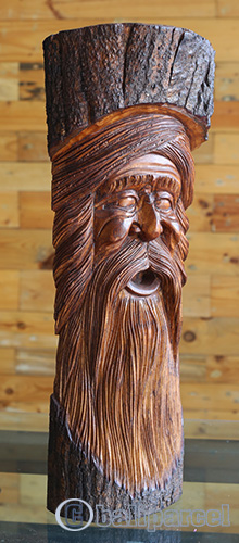 Wooden Mask Hand Carved From Jempinis Wood