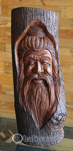 Wooden Mask Hand Carved From Jempinis Wood