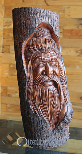 Wooden Mask Hand Carved From Jempinis Wood