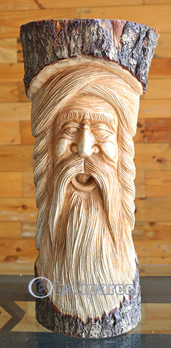 Wooden Mask Hand Carved From Jempinis Wood