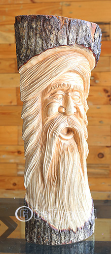Wooden Mask Hand Carved From Jempinis Wood