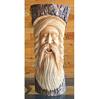 Wooden Mask Hand Carved From Jempinis Wood