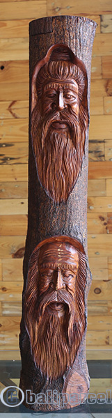 Wooden Mask Hand Carved From Jempinis Wood