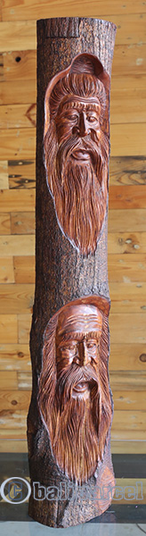 Wooden Mask Hand Carved From Jempinis Wood