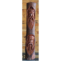 Wooden Mask Hand Carved From Jempinis Wood
