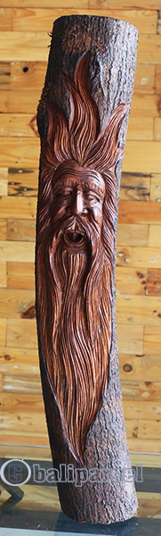 Wooden Mask Hand Carved From Jempinis Wood