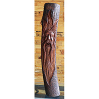 Wooden Mask Hand Carved From Jempinis Wood