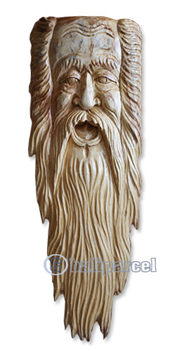 Wooden Mask Hand Carved From Jempinis Wood