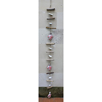 Wooden Wallhanging Turtle, Hanmade From Albesia Wood With Stone