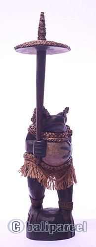 Wooden Frog, With Painted Handmade From Albesia Wood
