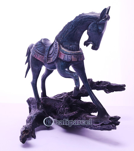 Wooden Horse With Painted Handmade From Albesia Wood