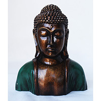 Resin Buddha, Untique Green