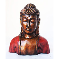 Resin Buddha, Untique Red