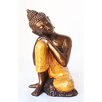 Resin Buddha, Untique Orange