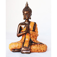 Resin Buddha, Untique Orange