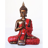 Resin Buddha, Untique Red