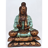 Resin Dewi Kuan In, Untique Turquoise