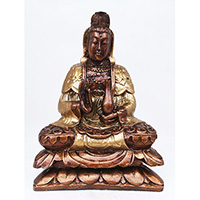 Resin Dewi Kuan In, Untique Gold