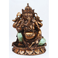 Resin Ganesha, Untique Turquoise