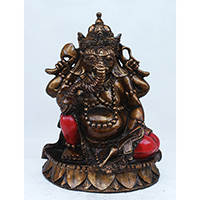 Resin Ganesha, Untique Red