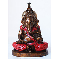 Resin Ganesha, Untique Red