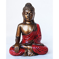 Resin Buddha, Untique Red